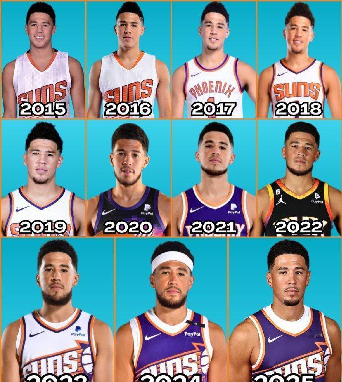 布克进入NBA10年定妆照：眼神里渐渐没有光了！

对布克而言，目前尚且有一人一