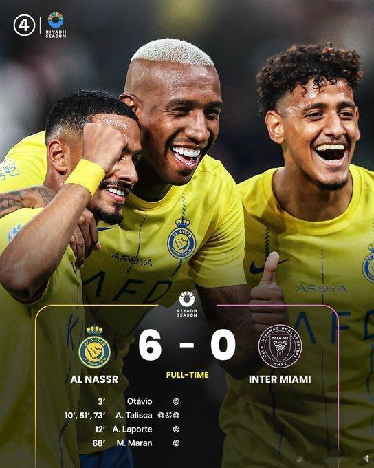 C罗 两年前的今天，利雅得胜利 6-0 狂屠迈阿密国际 