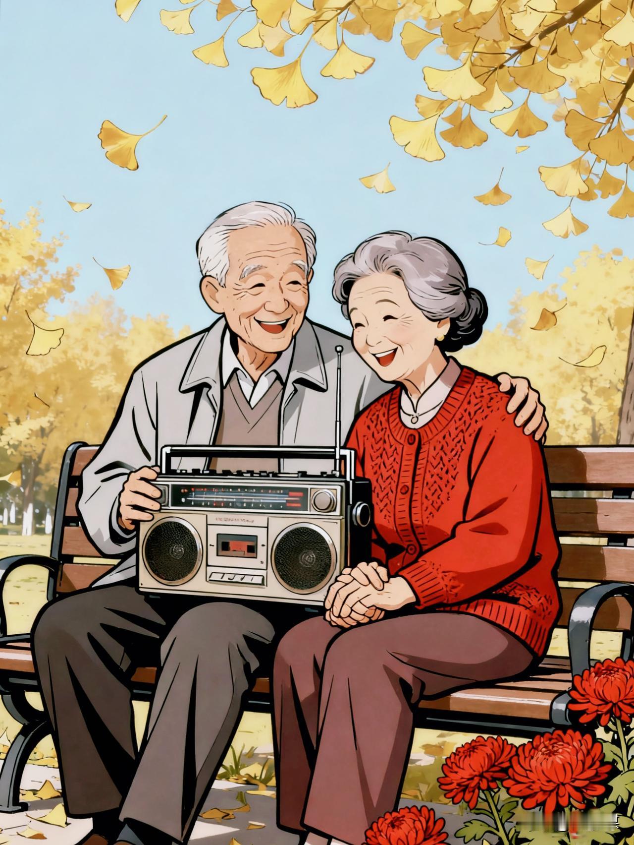 年轻人经历不多，
没多少回忆，
因此，
满心都是对未来的展望。

老年人余生不多