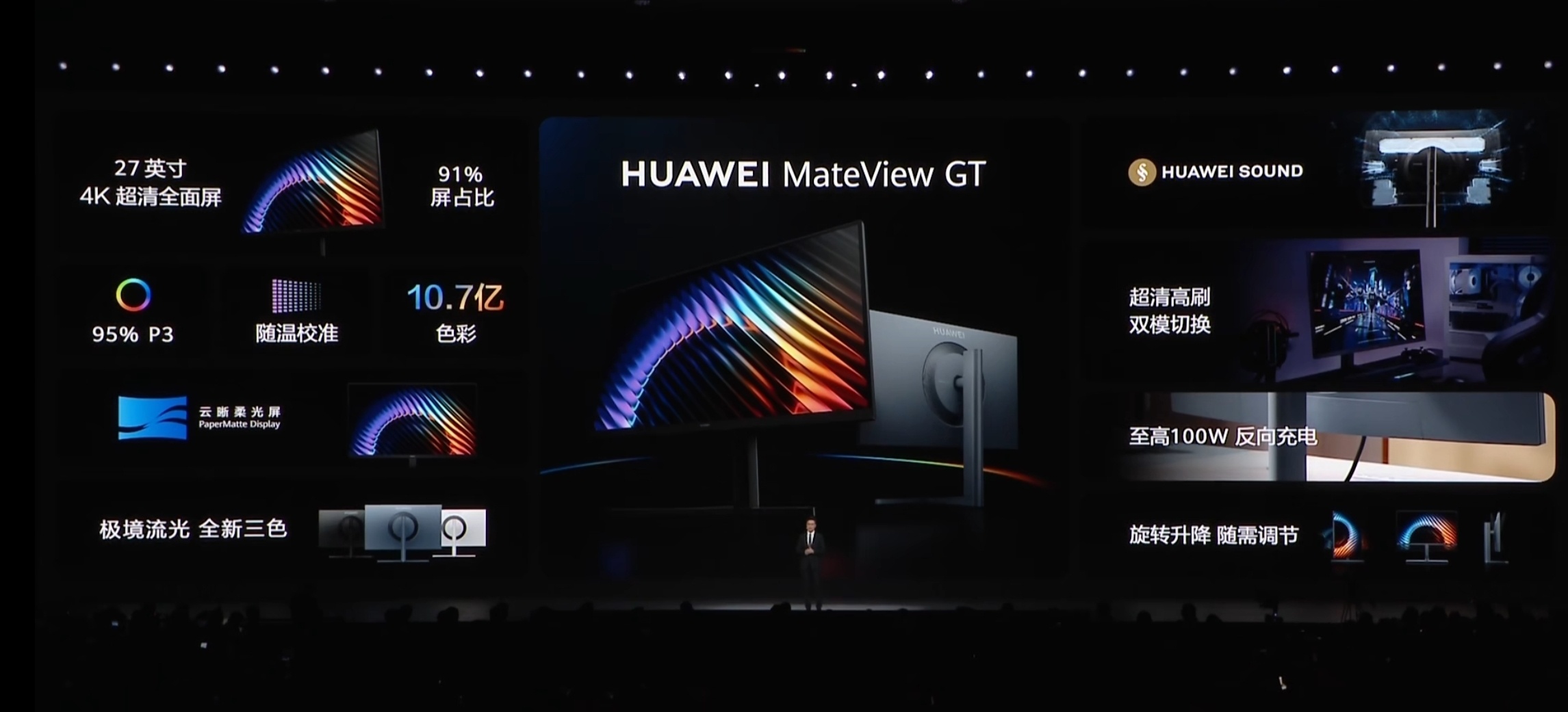 时隔四年，华为重回显示器领域，带来的产品就是华为 MateView GT，这是史