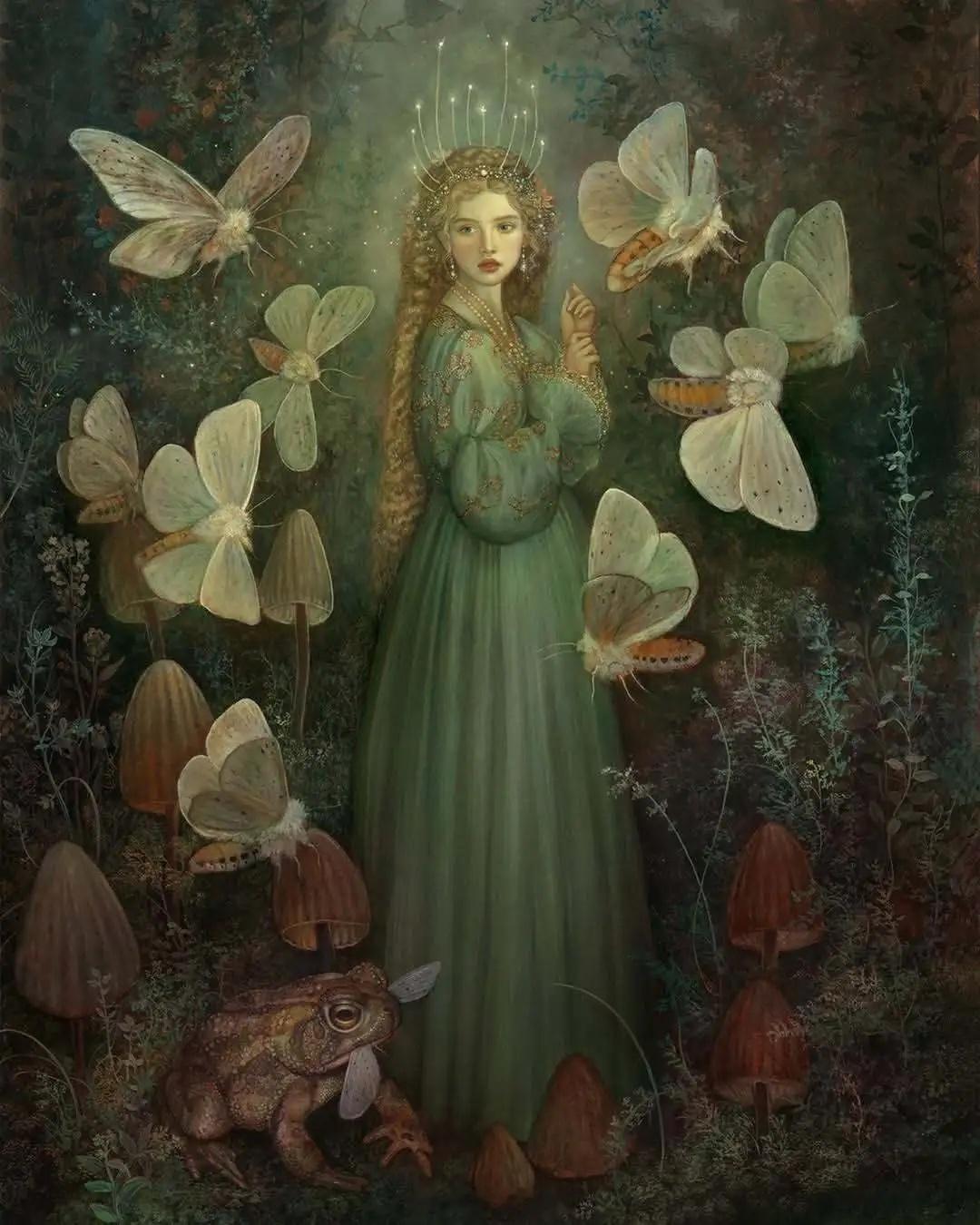 Annie Stegg Gerard，美国当代奇幻具象油画家、插画师，定居佐治亚