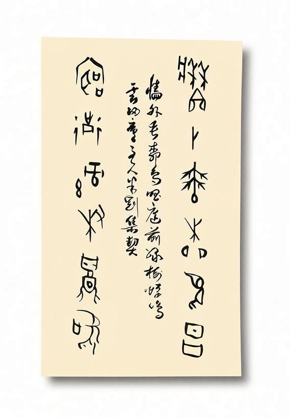 米刚甲骨文作品