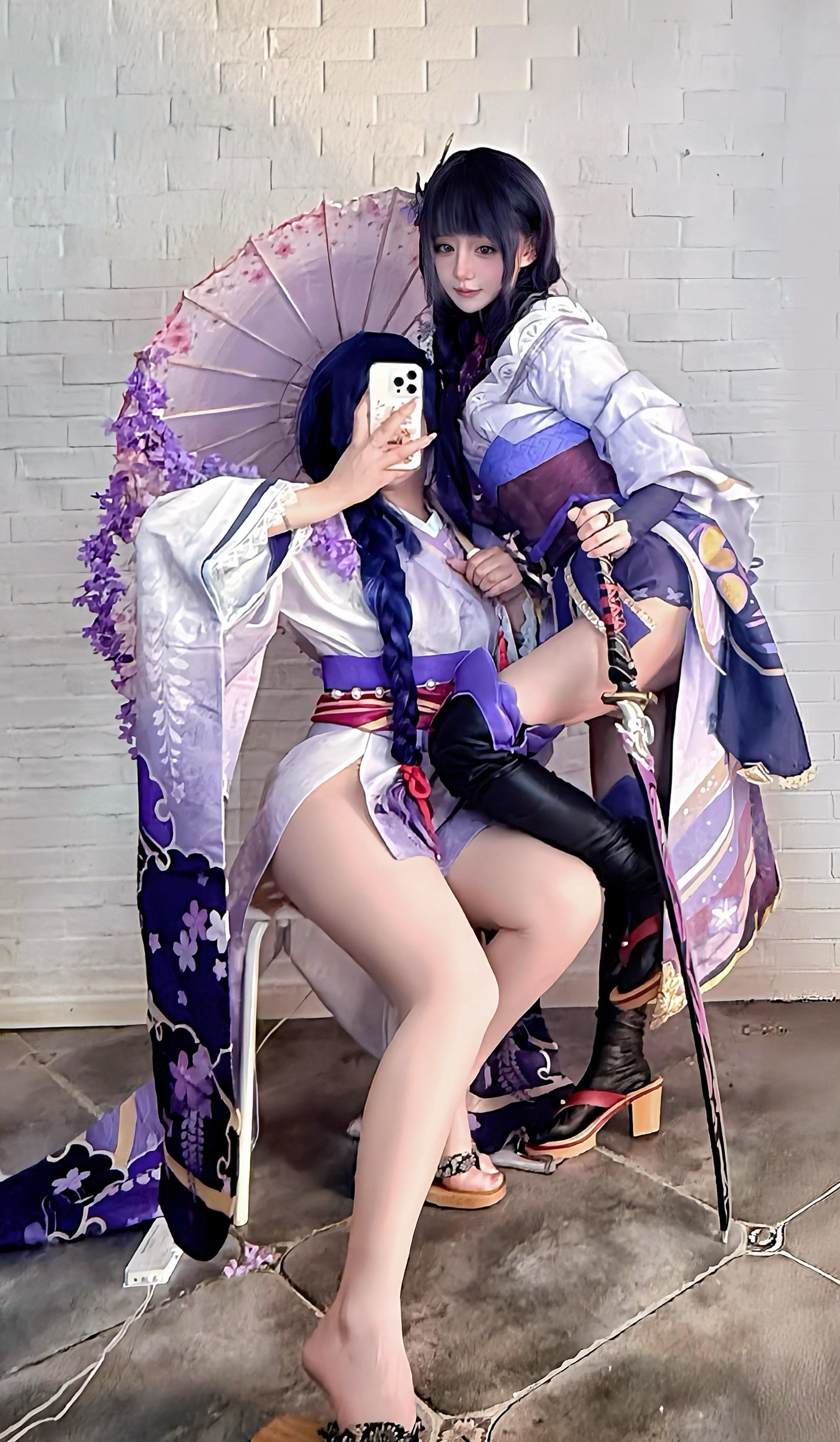 过年姐妹终于回家了，拉着她一起出角色