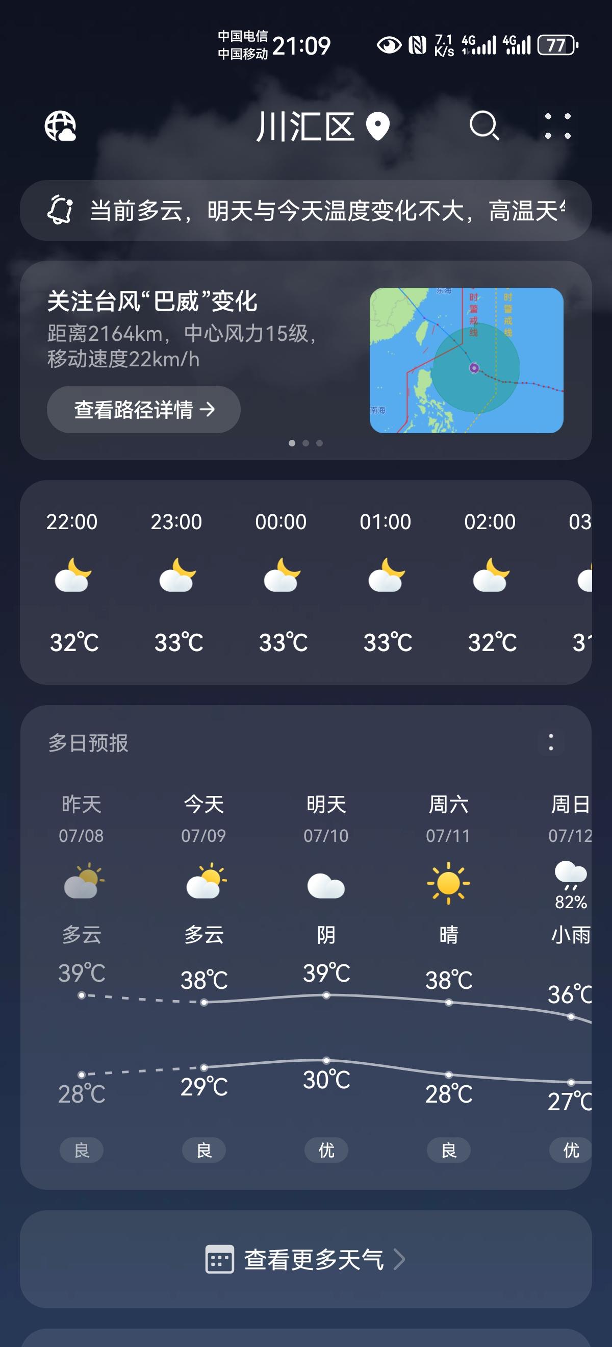 我说热，你不服，不服把你那边的温度截个图来晒晒！
