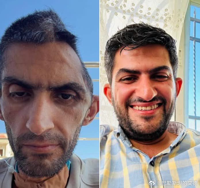 🚨记者穆贾希德·巴尼·穆夫莱赫（Mujahid Bani Mufleh）获释后