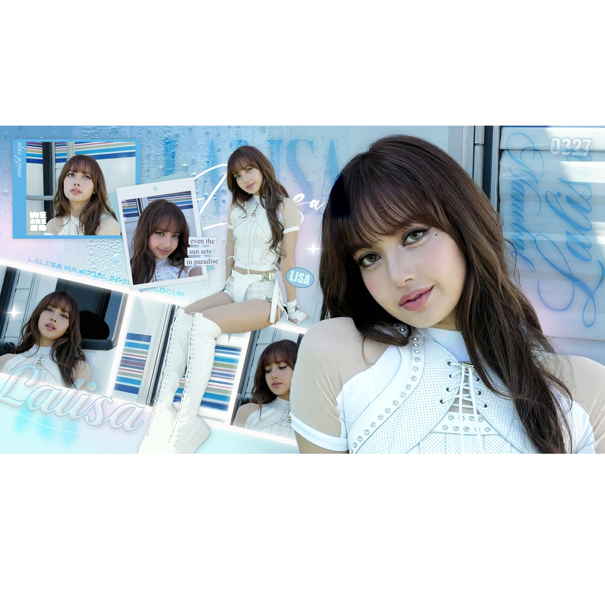 LISA💙LISA KPOP女永一 新衣服 大家换起来吧！制图:莎首美工皮下 
