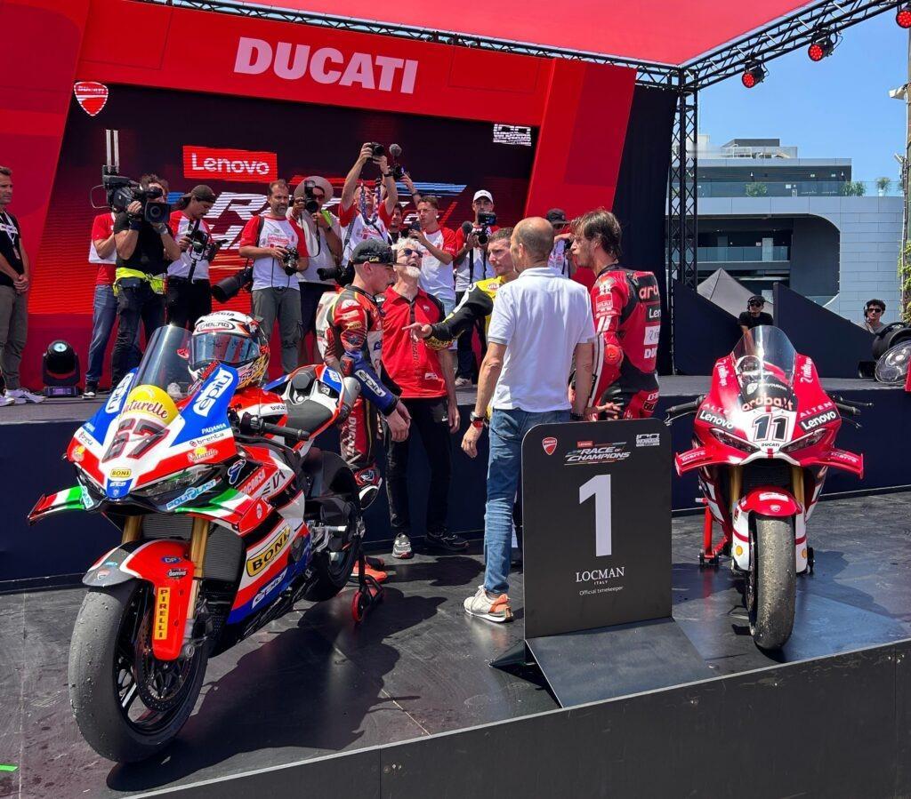 WSBK法国站前，Ducati其实已经把车队和制造商冠军都拿了。这就有意思了，因