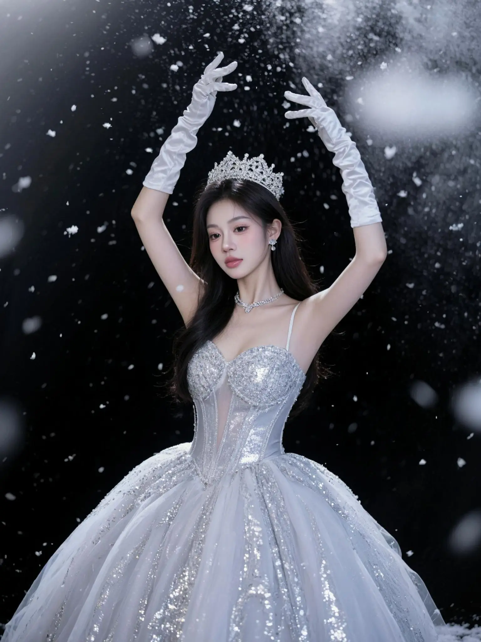 AI冰雪公主写真 写真情绪片