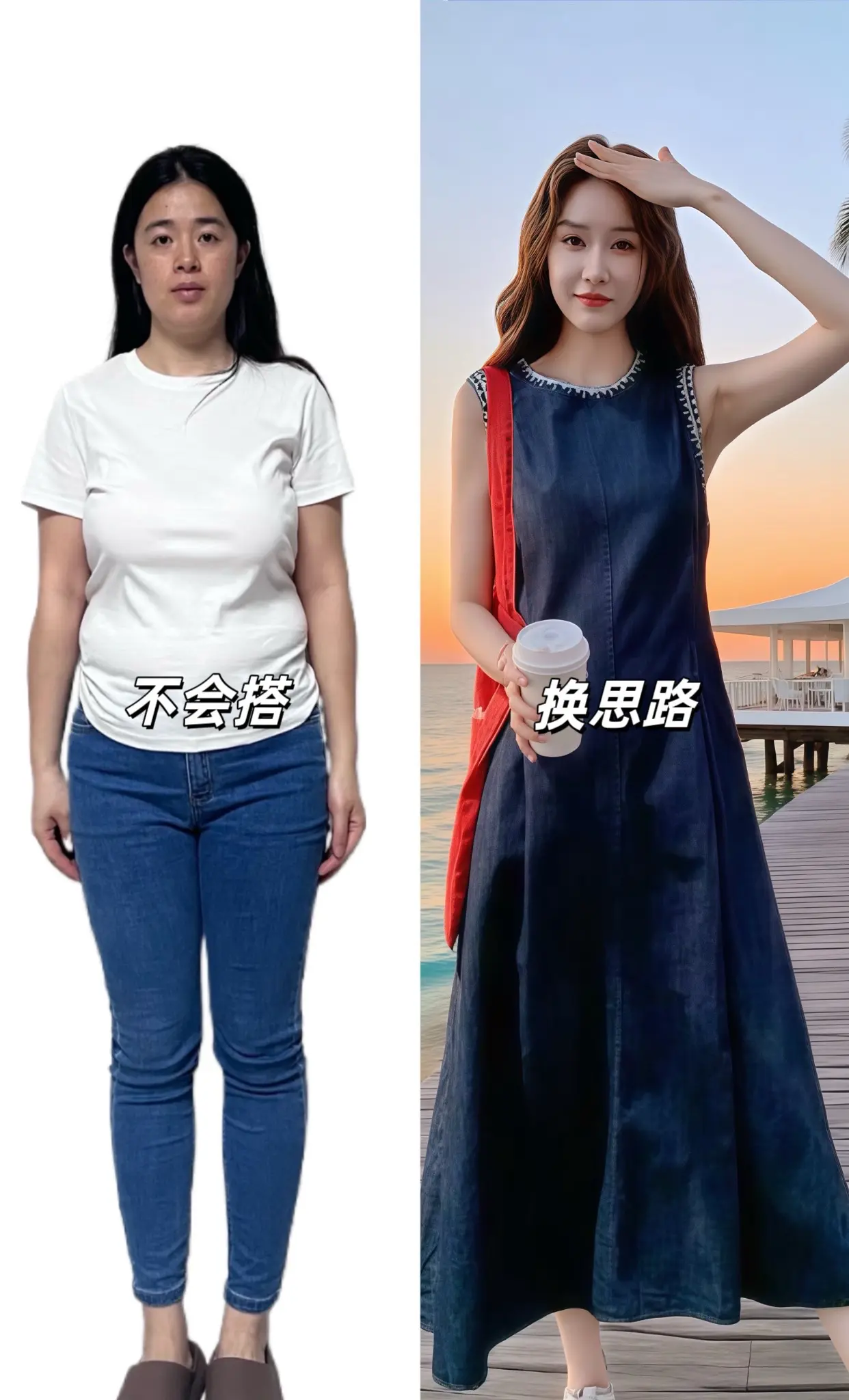 无袖连衣裙  韩系穿搭  梨形身材穿搭 夏日ootd穿搭 显瘦连衣裙