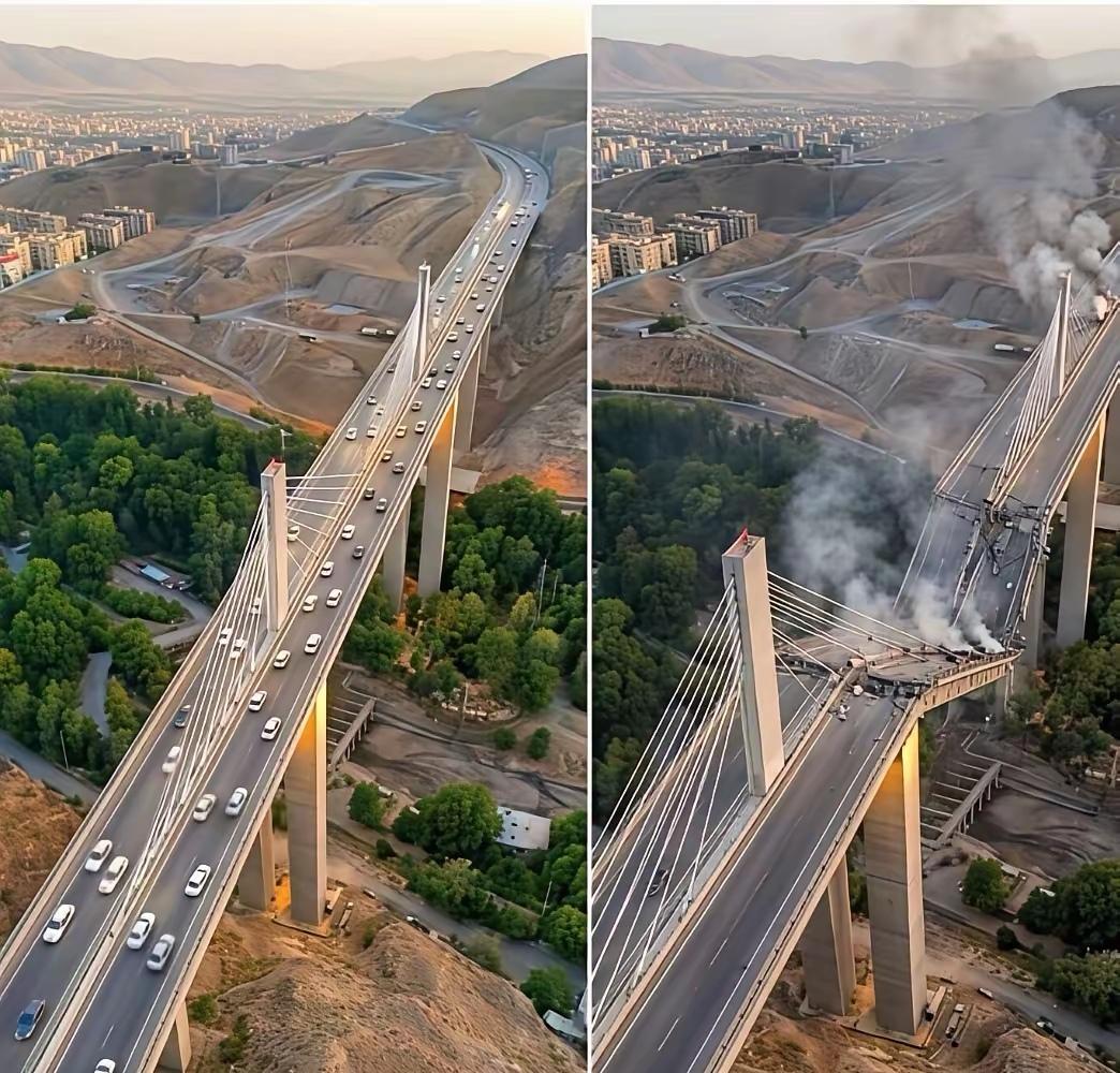 这事儿说出来挺讽刺的。
 
伊朗那座桥在当地立了几十年，说是标志性建筑不为过，说