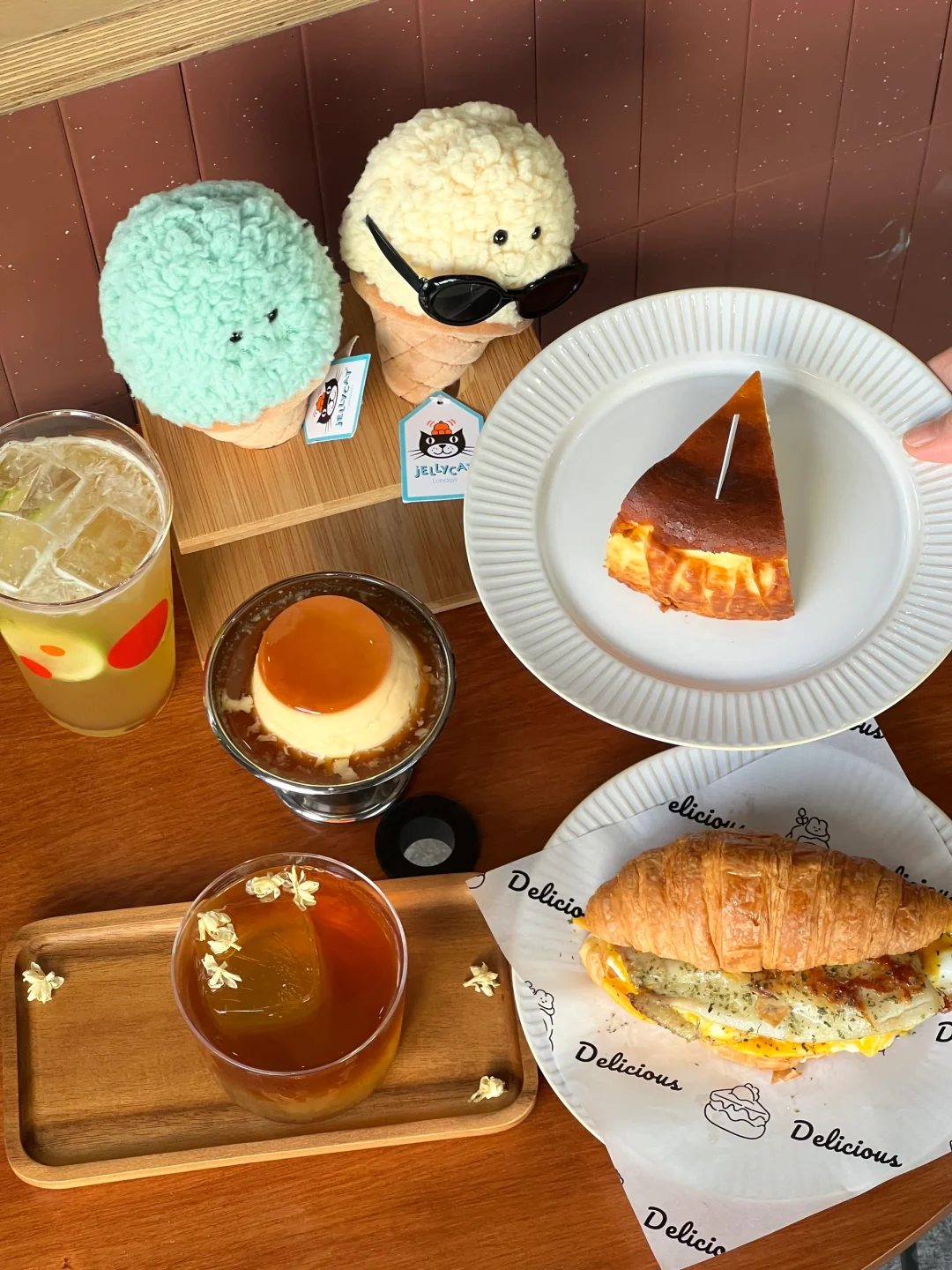 长安这家韩风下午茶☕️焦糖布丁绝了！