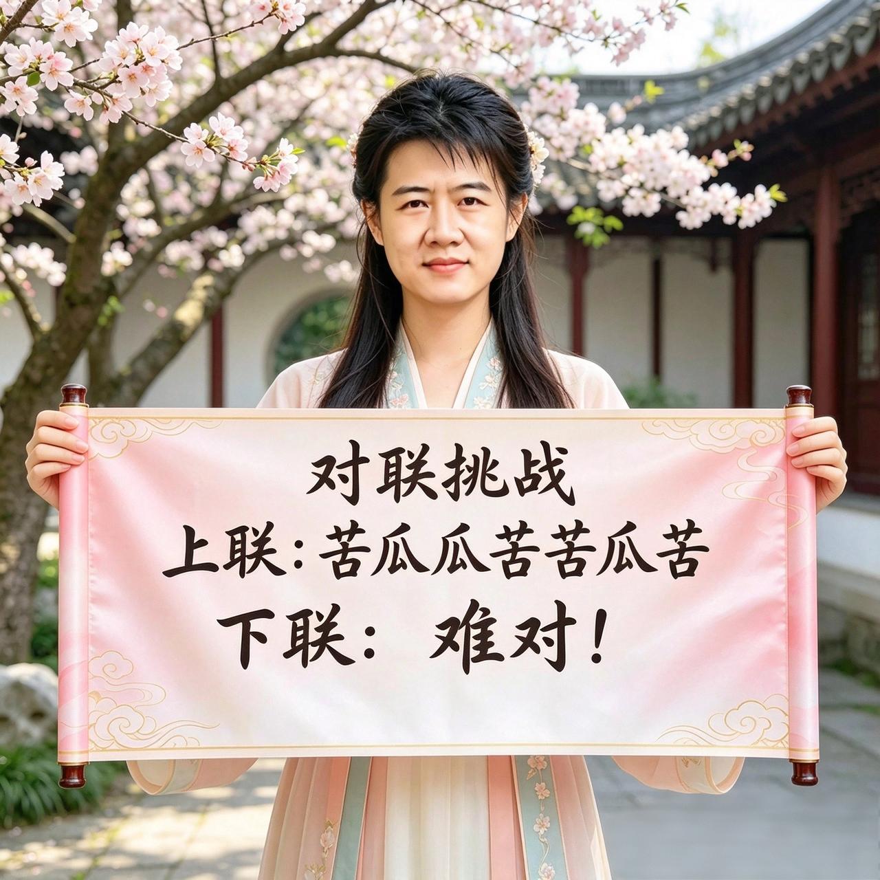 标题：上联：苦瓜瓜苦苦瓜苦，求高手对下联！
有趣的回文对联来了，上联：苦瓜瓜苦苦