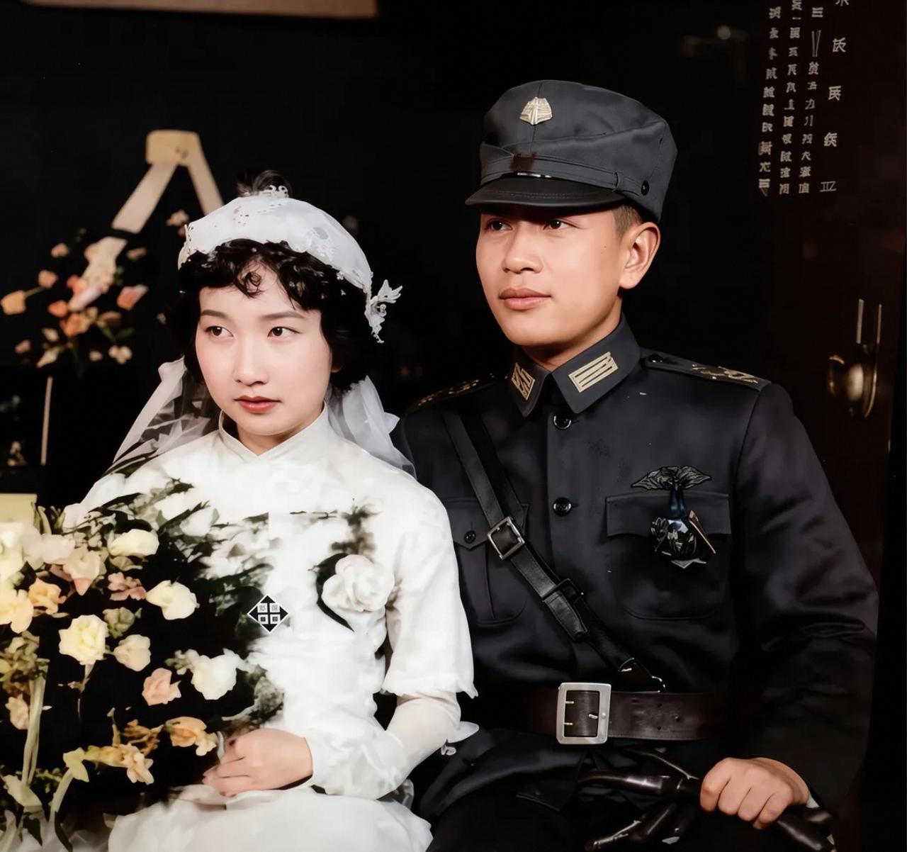 抗战名将孙元良的夫人有多美？温润如玉，大家闺秀，生下4个孩子