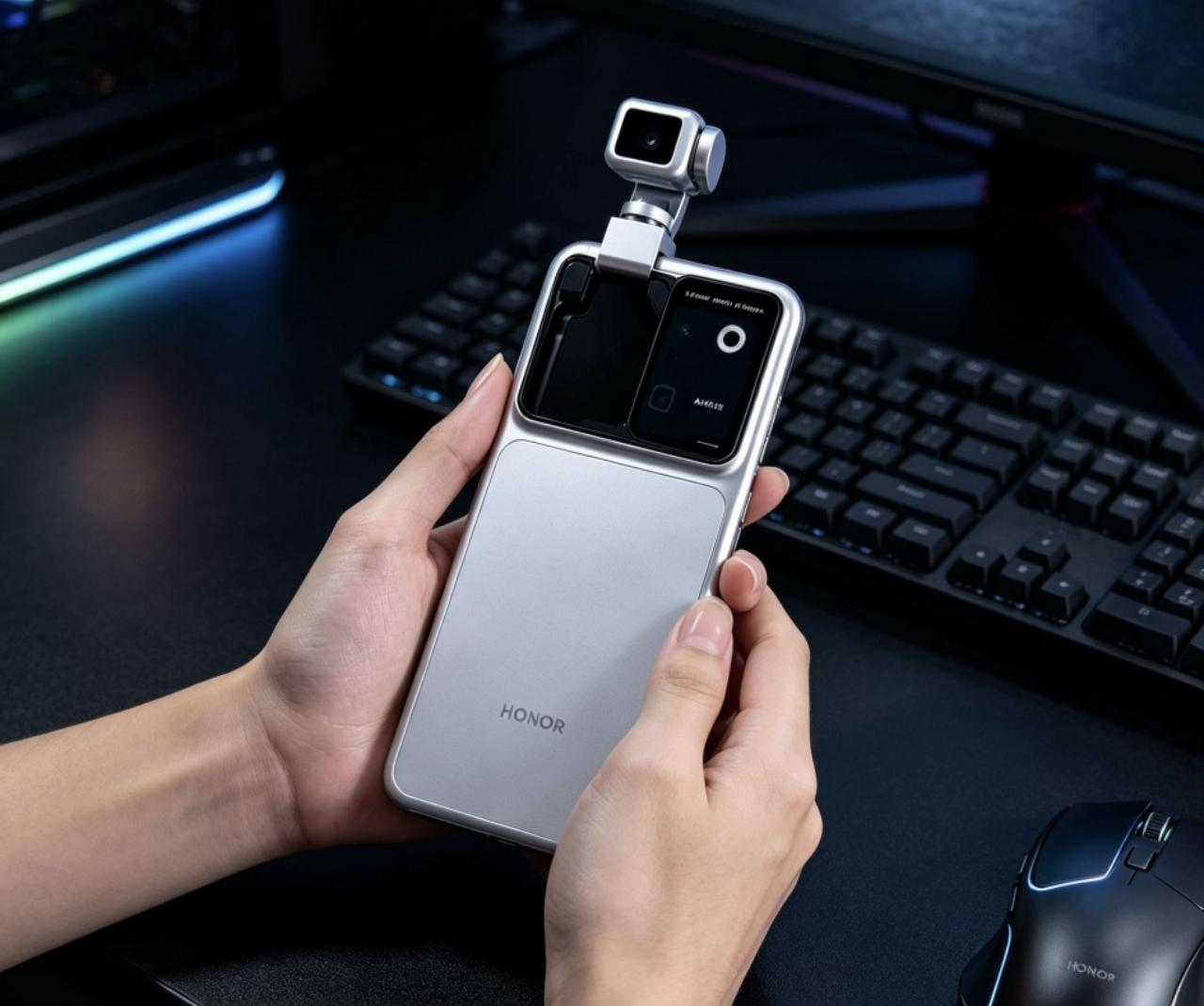 定档官宣，荣耀Robot Phone今晚19点发布。
 
作为荣耀探索AI智能方