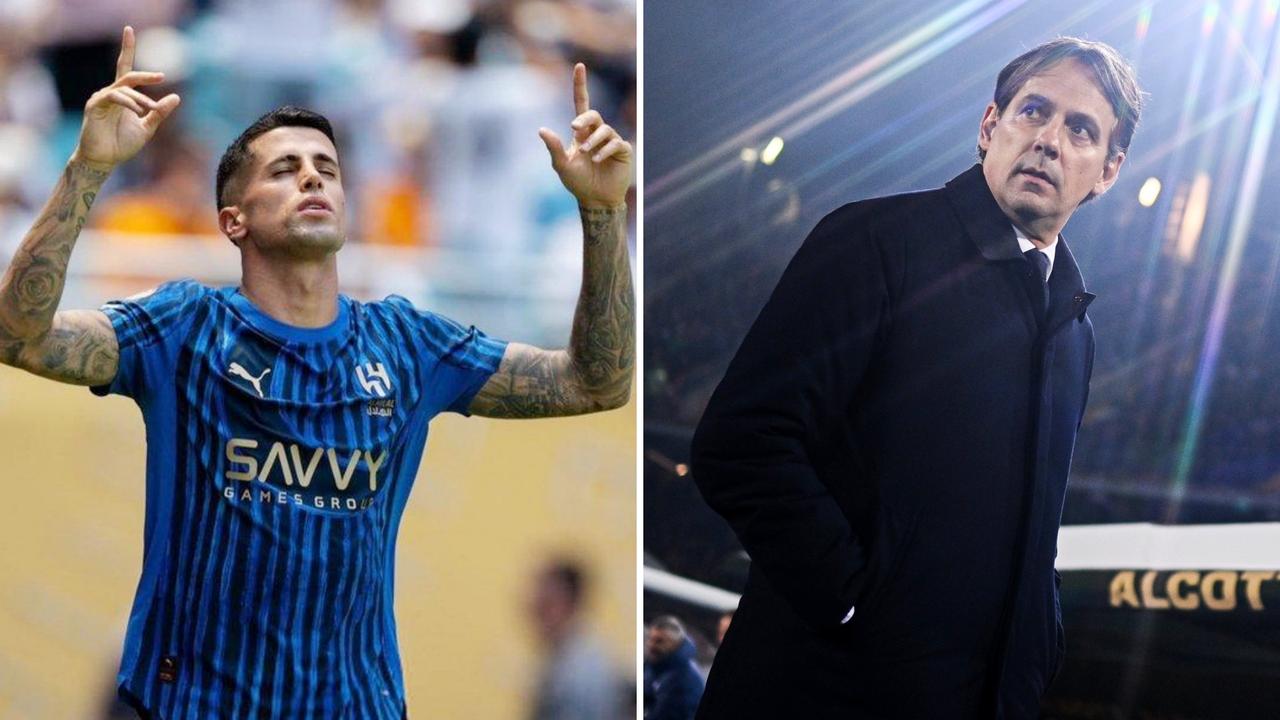 坎塞洛与利雅得新月主帅小因扎吉关系破裂，球员本人也有意重返欧洲联赛。
国米希望尽