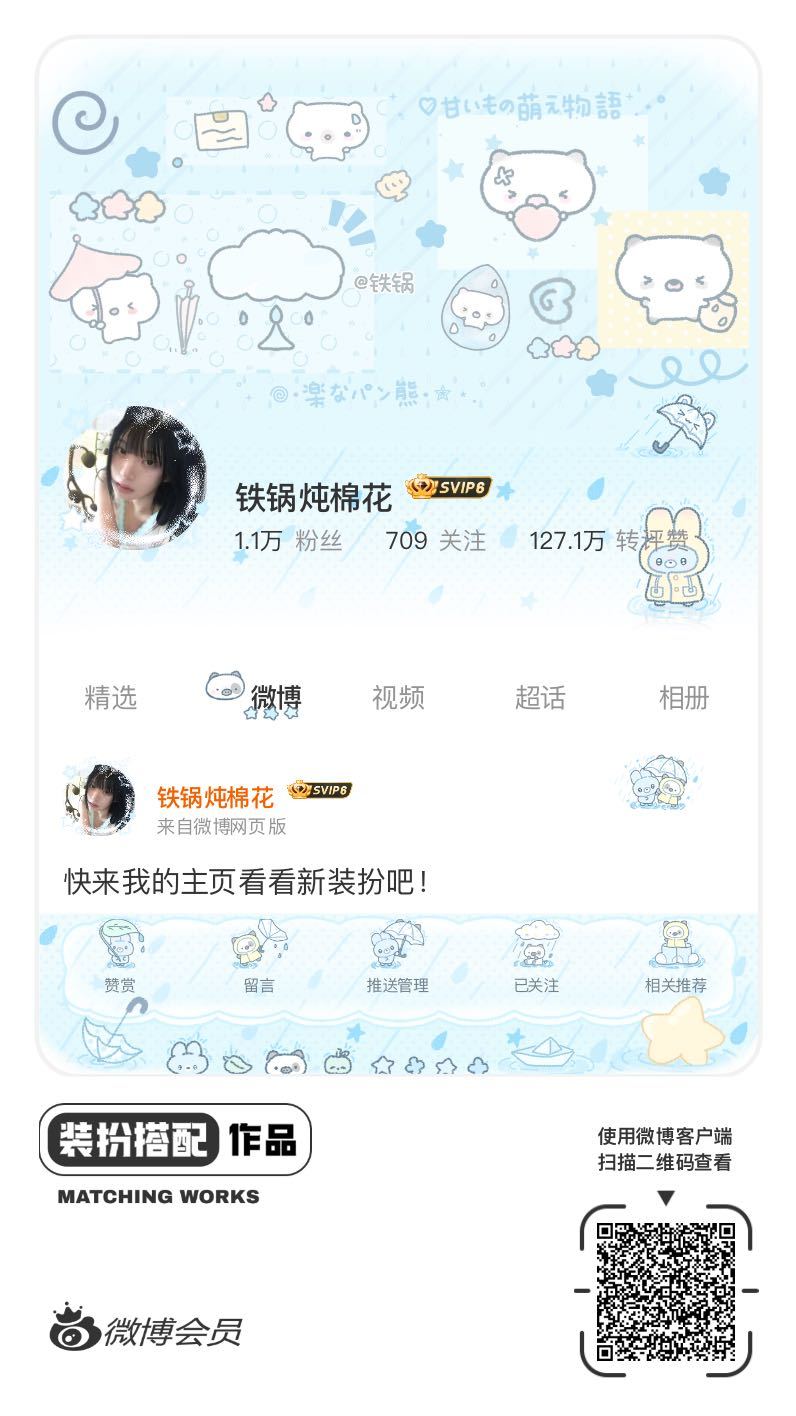我刚刚完成了一套全新微博装扮搭配！超有个性！快来围观，一起分享装扮灵感吧~网页链