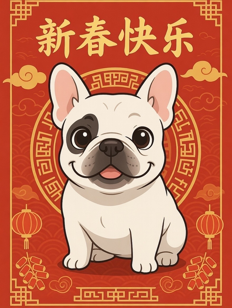保留小狗的外貌特征做成卡通的红包新春封面1、ChatGPT2、Grok3、Gem