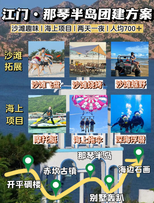 江门那琴半岛神仙团建🌊隔壁公司慕哭了‼