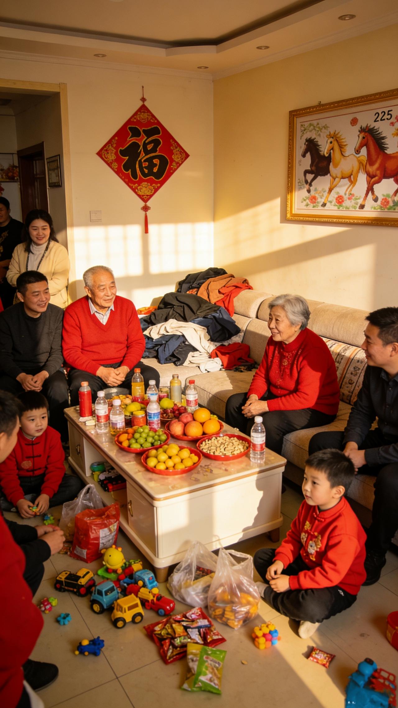 我家老公是六兄弟姐妹的老幺，公公婆婆老人一起住。每年过年是我挑战极限日，一大家浩