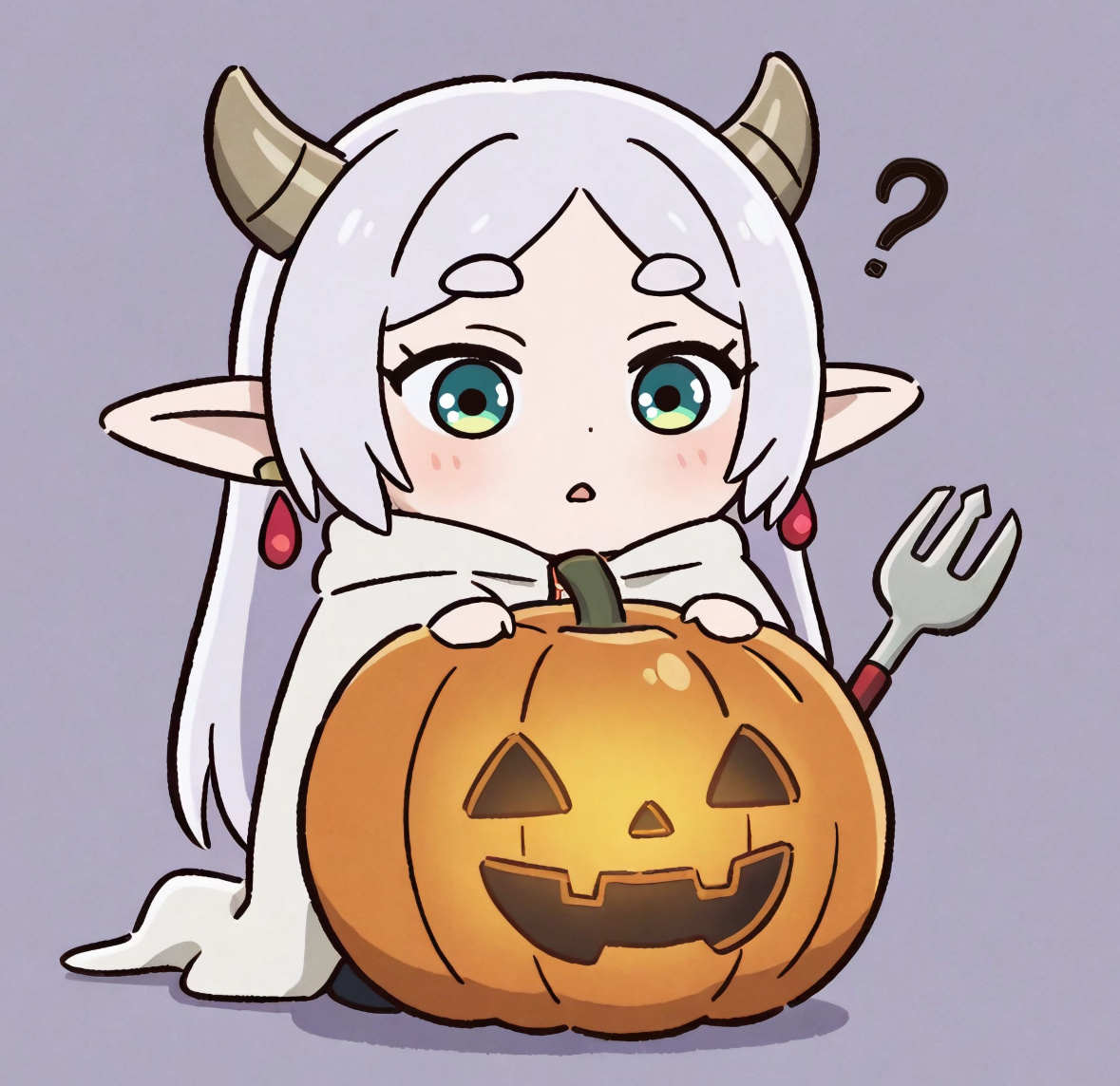 万圣节🎃的南瓜芙头像，这也太可爱了吧！次元整活好有意思葬送的芙莉莲万圣节 ​​