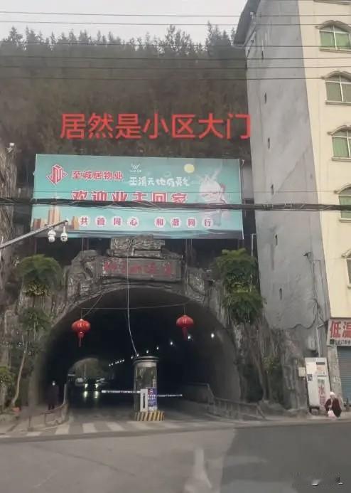 真·穿山入户！重庆巫溪小区大门竟是隧道，业主笑称大王回家！
 
重庆巫溪一小区直