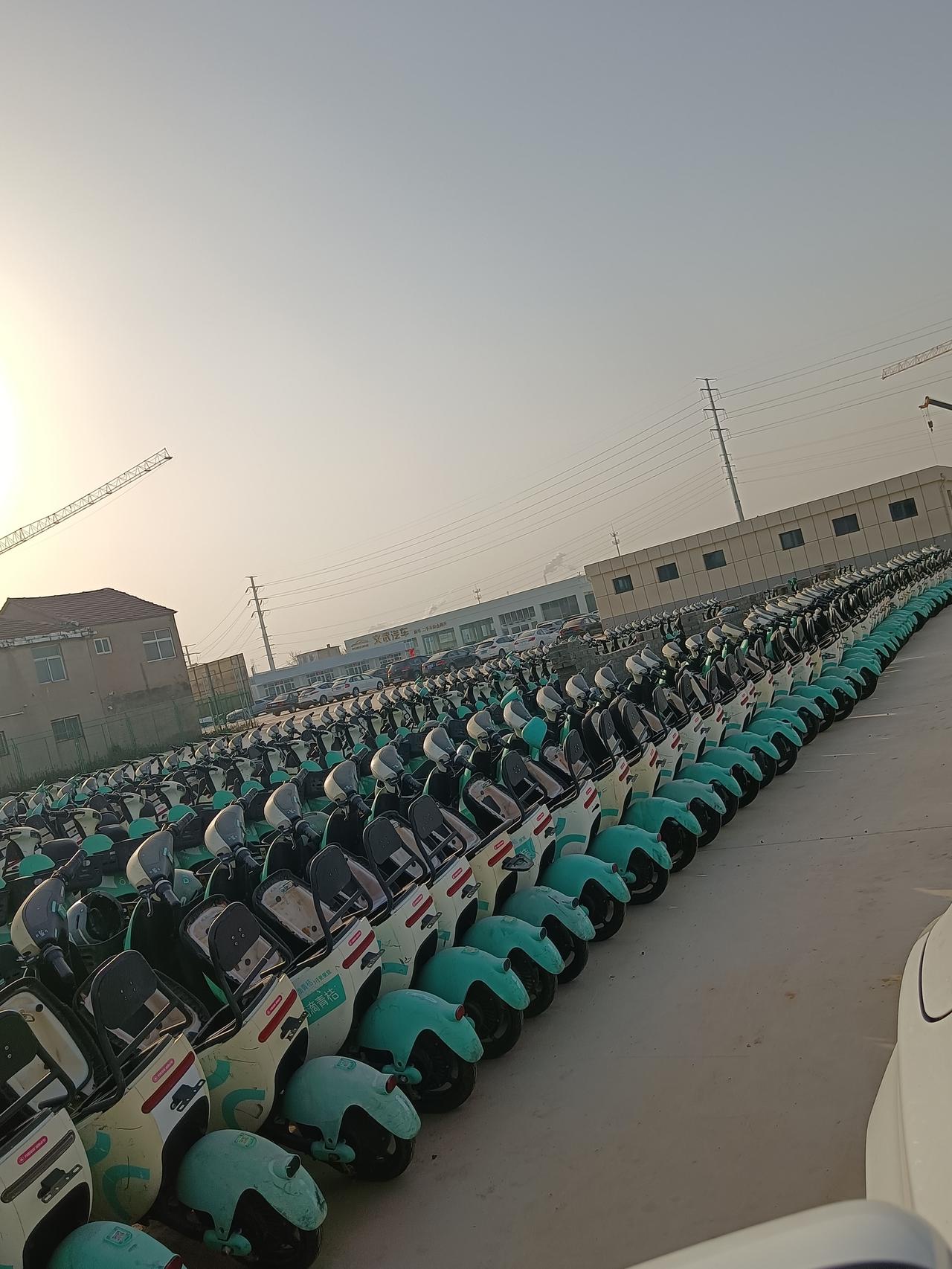 谁见过这么多单车。