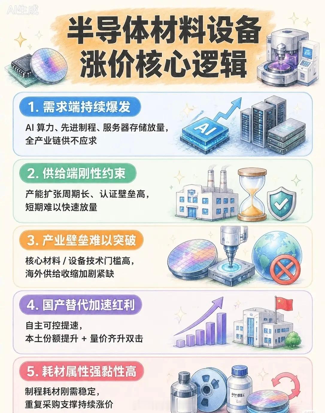 半导体“涨价潮”来袭！10大主线集体躁动，谁是下一个翻倍黑马？当AI算力还在为H