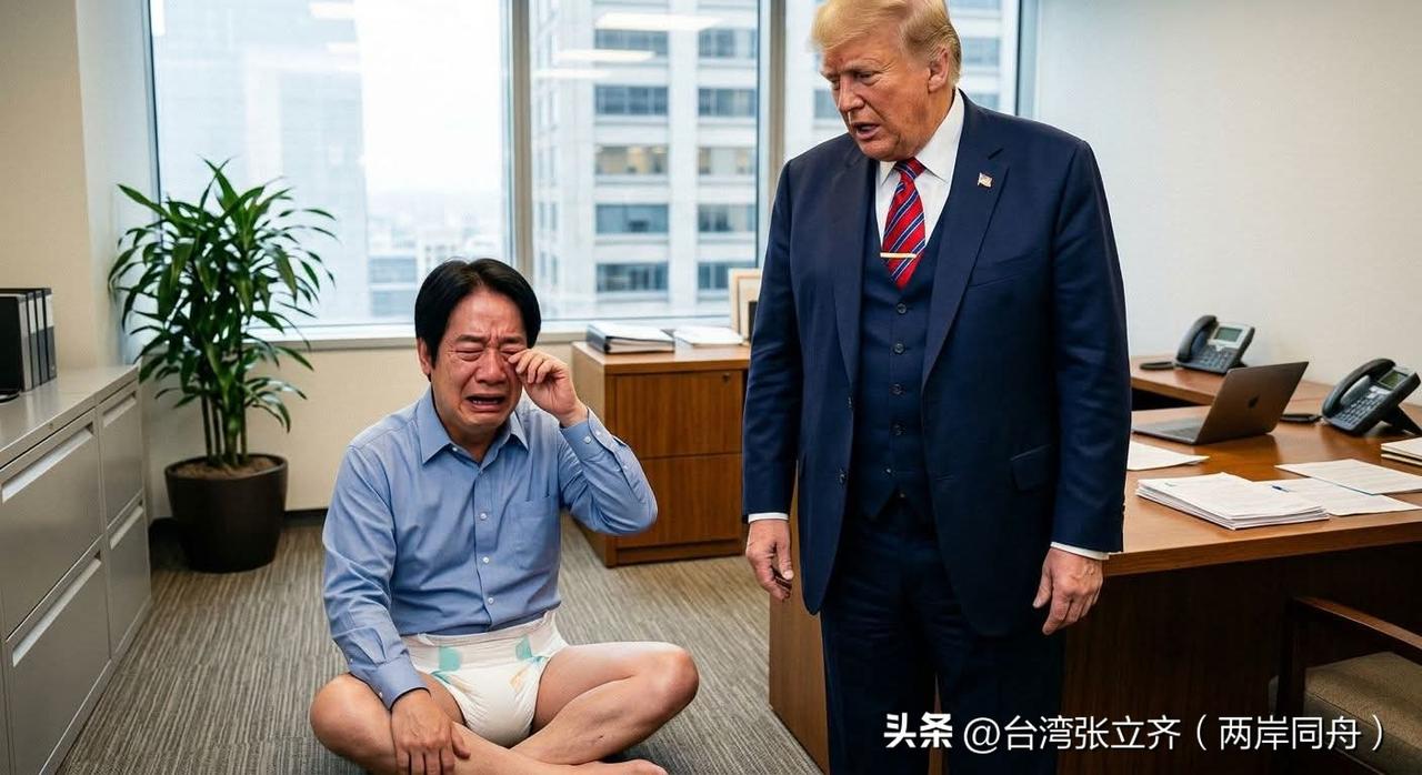 赖清德这回算是哭惨了，一副爹不疼娘不爱的模样。一心抱着外部大腿搞分裂，结果没人真