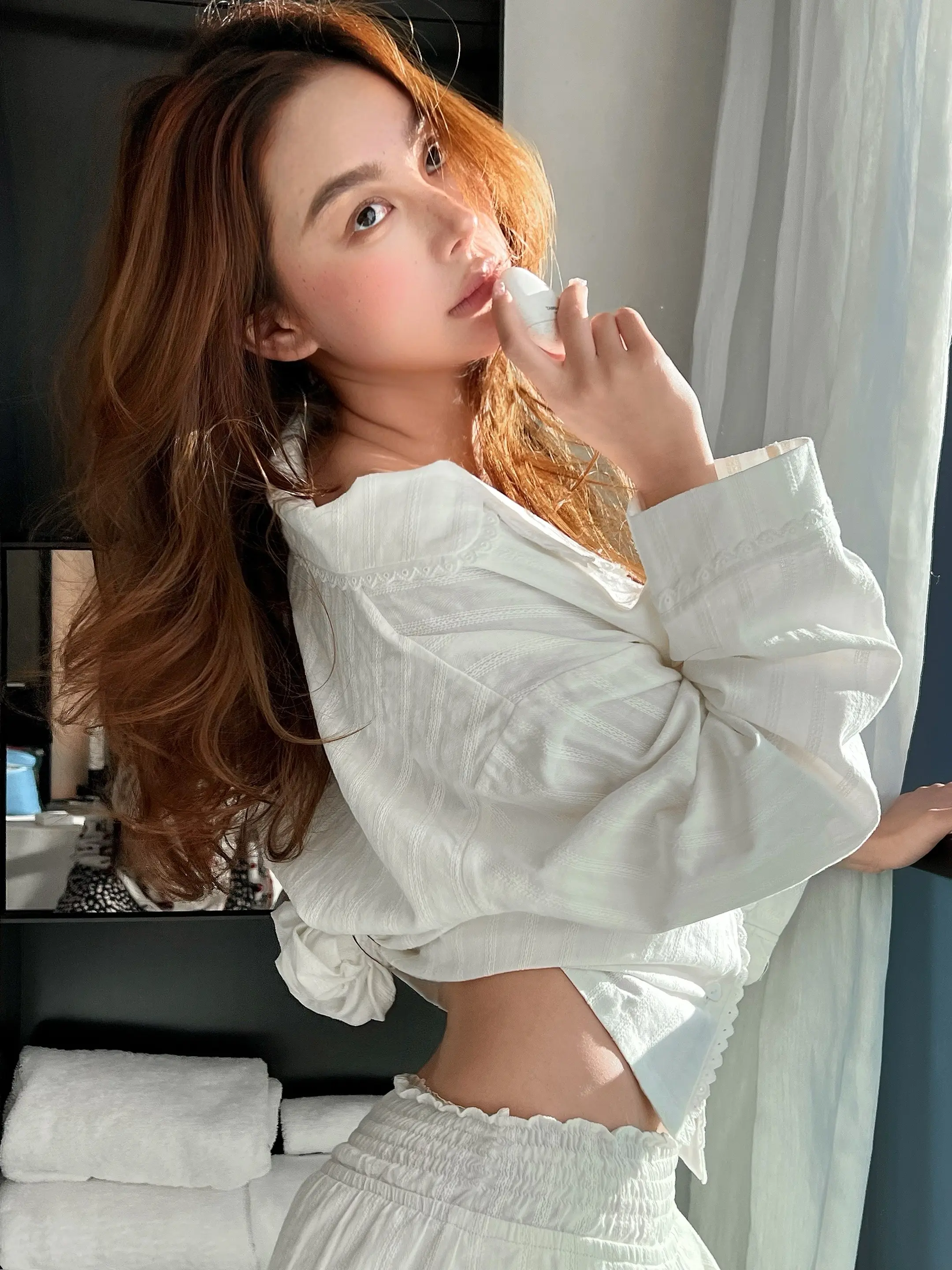 好久没有当美女了。