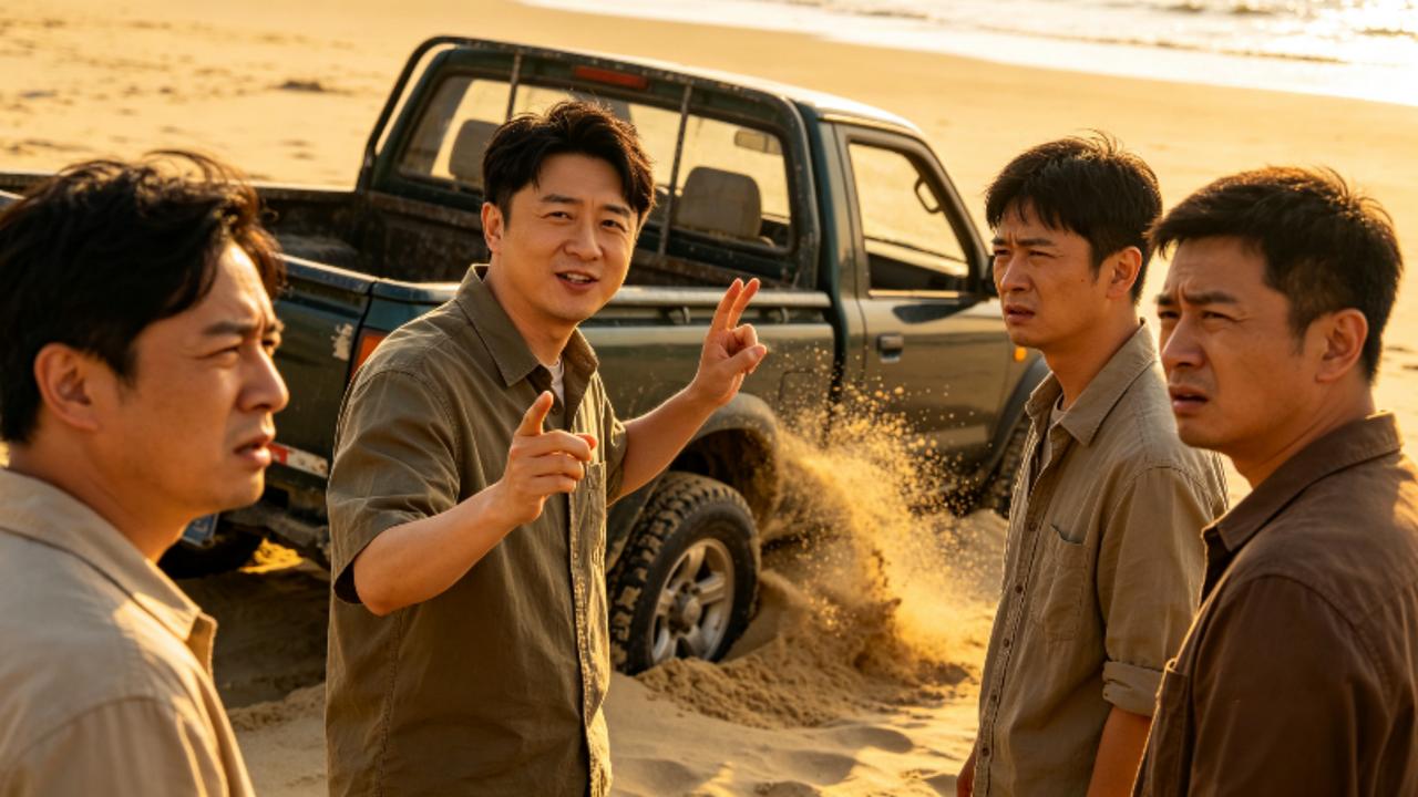 徐志胜神操作！初中物理知识秒解沙滩陷车，网友：课本没白学
 
谁能想到，让一群壮