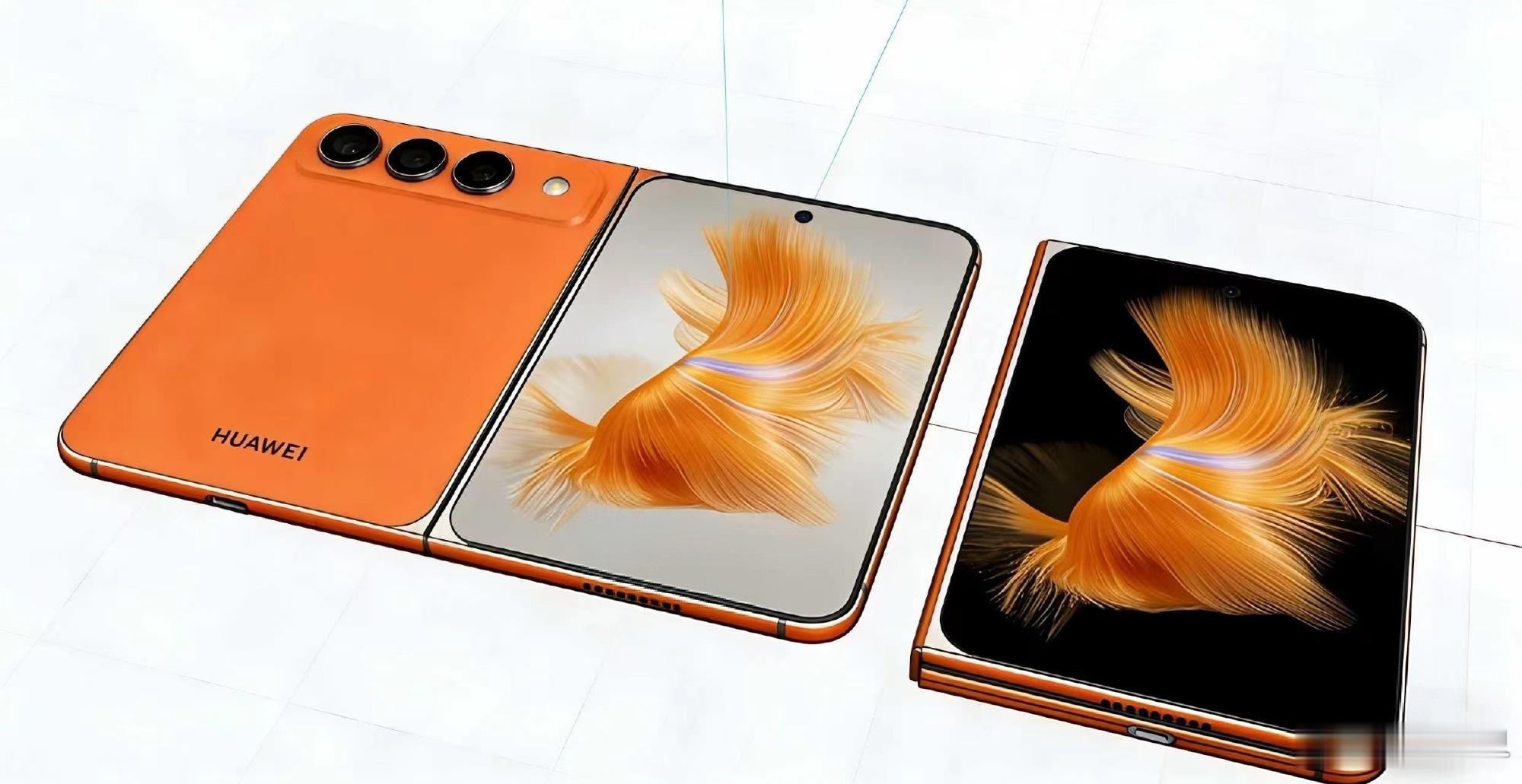 我渲染这图形态基本是对的，预计颜色还是渐变色！外屏 5.3英寸，展开之后内屏 7