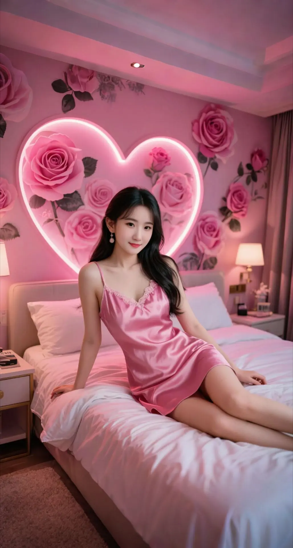 AI扩图 AI午夜浪漫写真