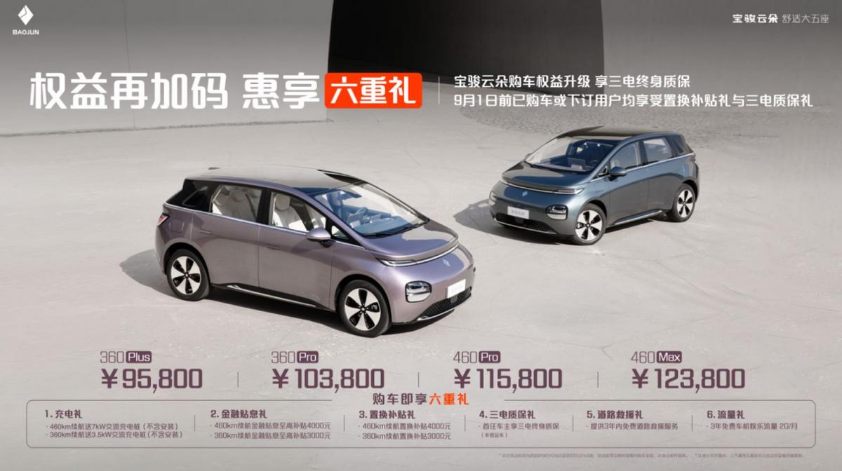 三电终身质保，购车多重礼，新政策加持的宝骏云朵值得买吗？
宝骏云朵自上市以来，就