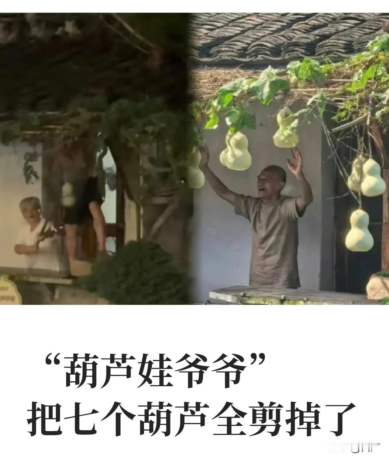 葫芦娃终究还是败给了妖魔鬼怪
爷爷剪掉7个葫芦，不是因为自己生活被打搅，也不是为