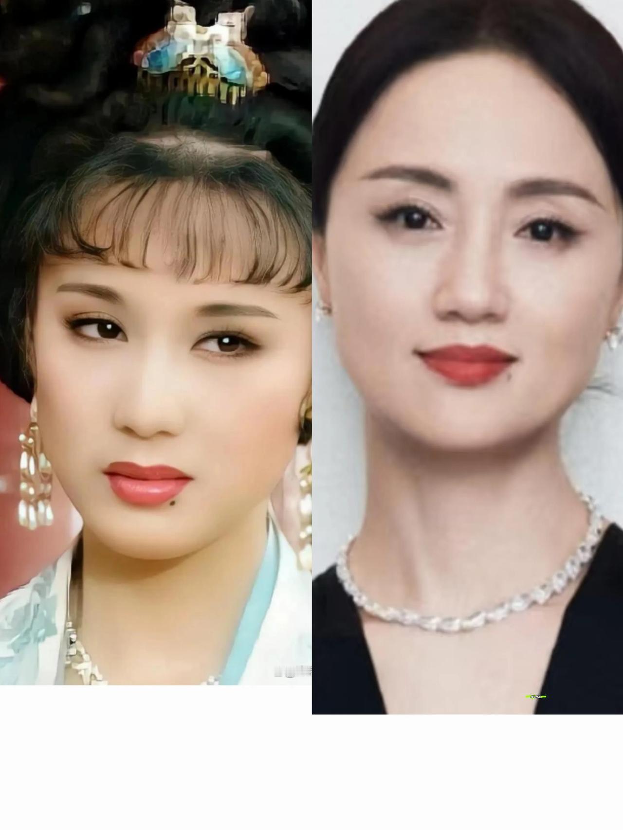 朱媛媛和李建群
都是好演员，都有一颗非常有特点又很性感的美人痣，很多人分不清，她