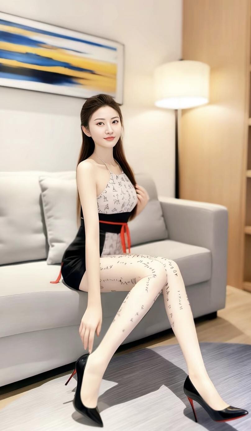 红妆美人坐，轻纱掩玉腿。