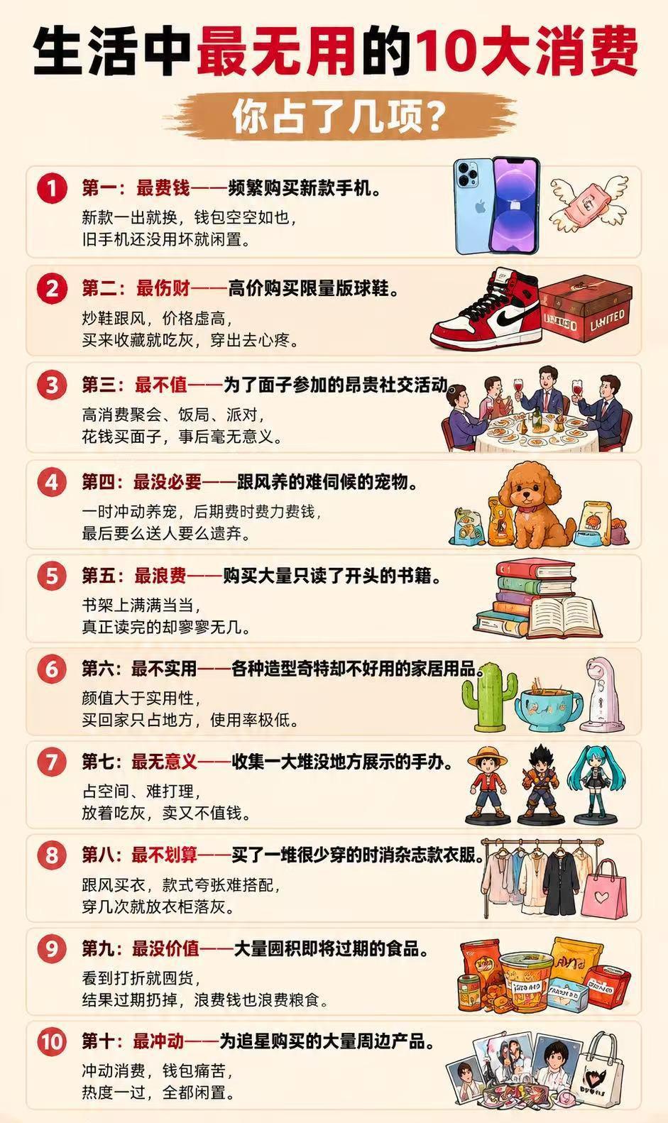 最无用10大消费 ​