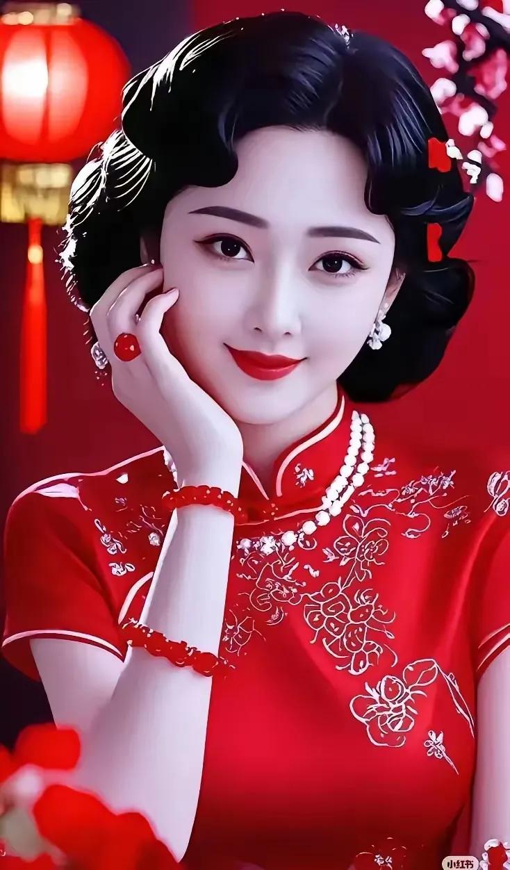 美女穿搭珠光宝器，
               高雅娴静更彰妖娆！