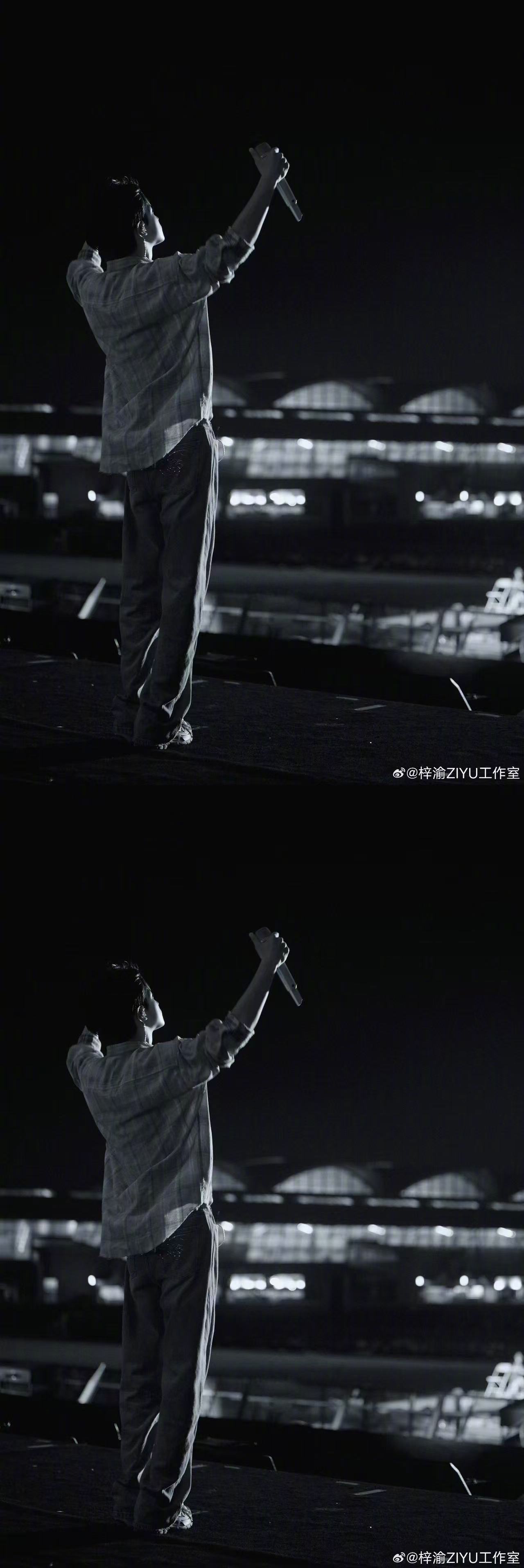 梓渝专属耳麦.梓渝青岛音乐节彩排照梓渝彩排现场图来了，小梓渝也有专属新耳麦啦，这