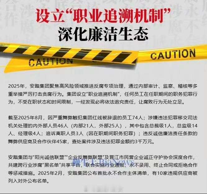 安踏反腐通报：74人严重舞弊被辞，含总裁级等46人移交司法机关[并不简单] ​​