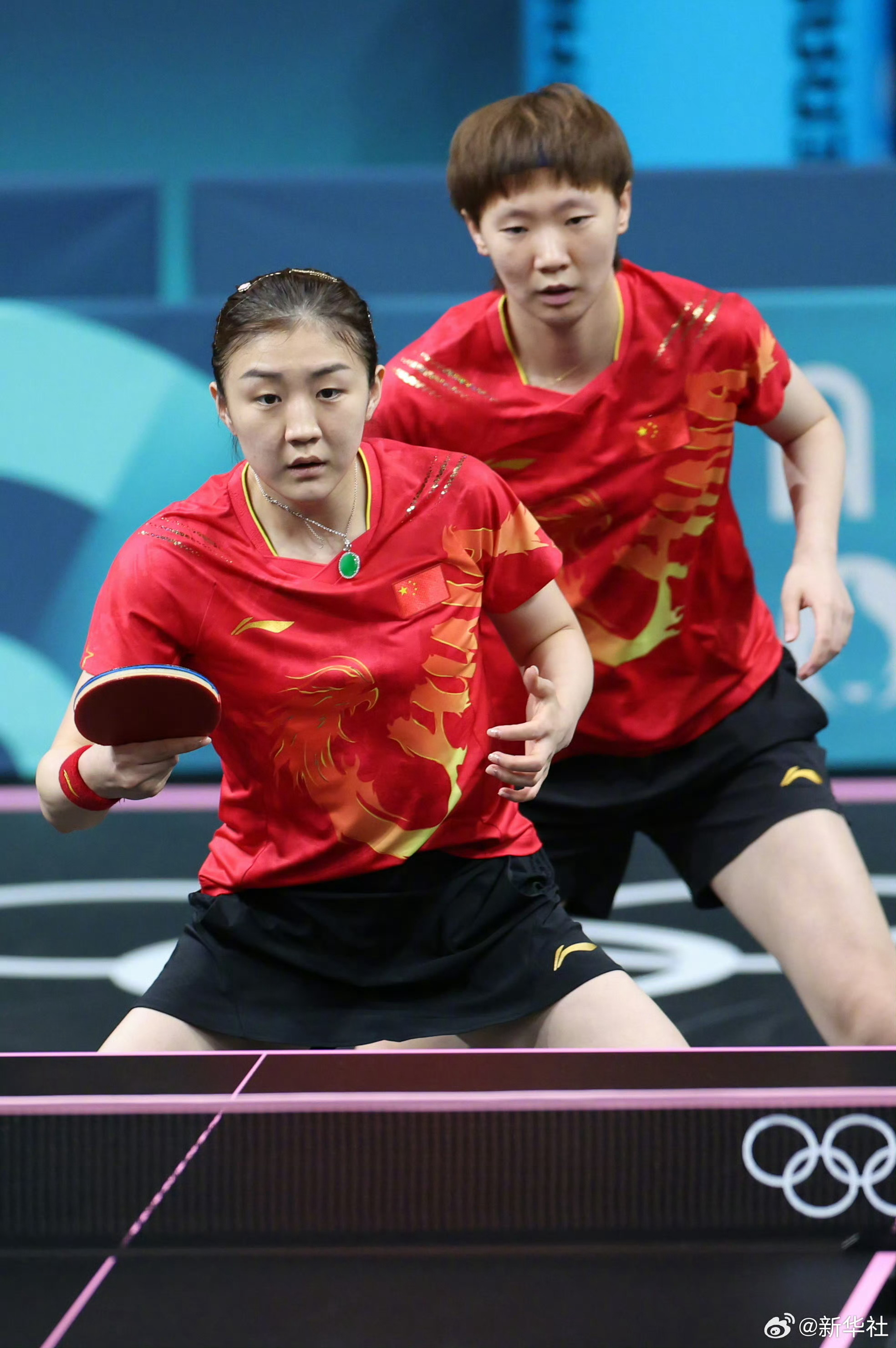 #乒乓女团金牌赛#莎莎陈梦王曼昱都很棒[赞]恭喜乒乓女团再增一枚金牌[打call