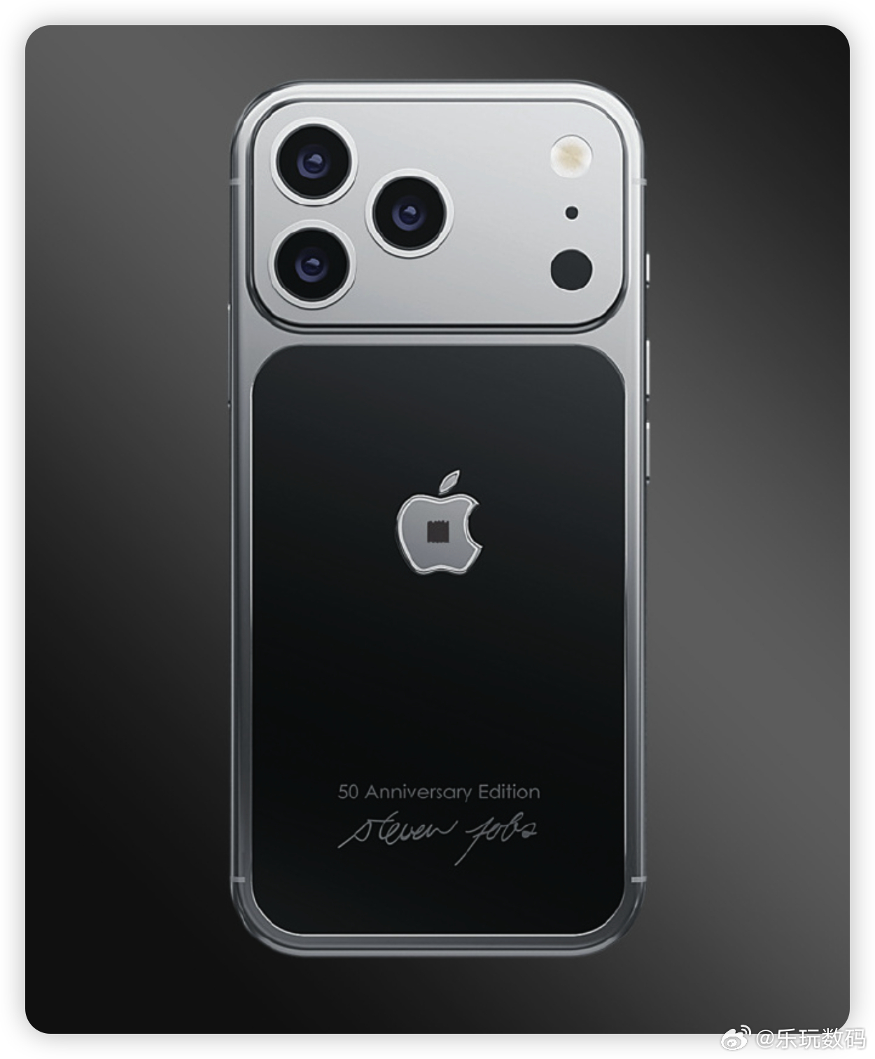 有点东西 这是logo内嵌有乔布斯高领毛衣碎片的iPhone 17 Pro，定价