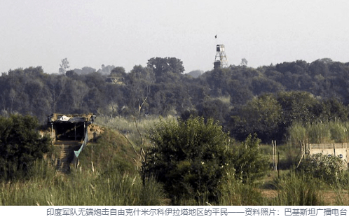 印度军队炮击控制线，5 人丧生，8 个哨所和营部遭到报复性摧毁印度军队沿控制线（