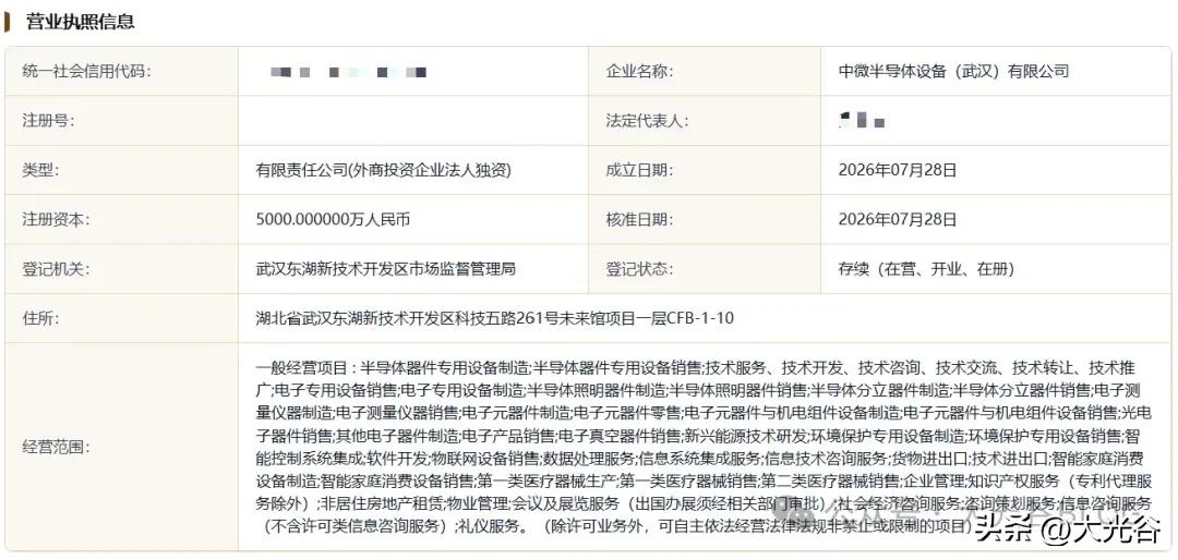 重磅！中微半导体华中总部落地光谷

近日，国内半导体设备龙头中微公司，正式将华中