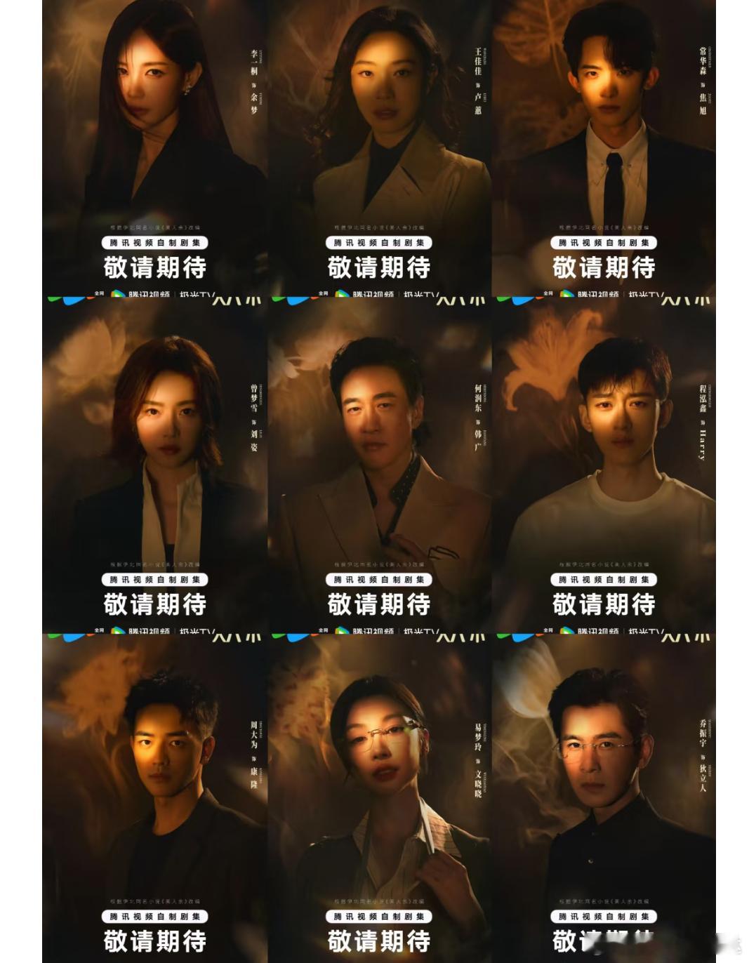 电视剧《美人余》今日开机官宣番位全阵容领衔主演：李一桐领衔主演：王佳佳  领衔主