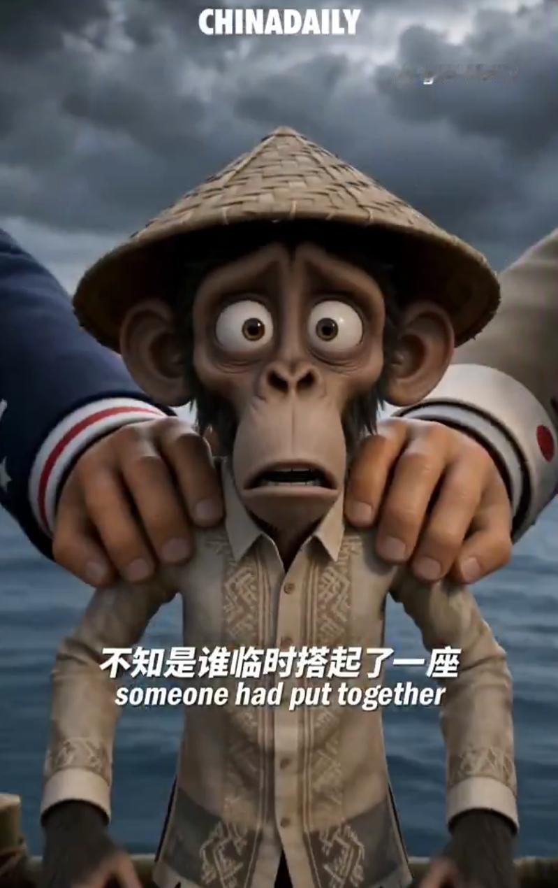 "我们不是猴子。"
菲律宾海岸警卫队发言人塔里埃拉少将，对着镜头，义正词严。
国