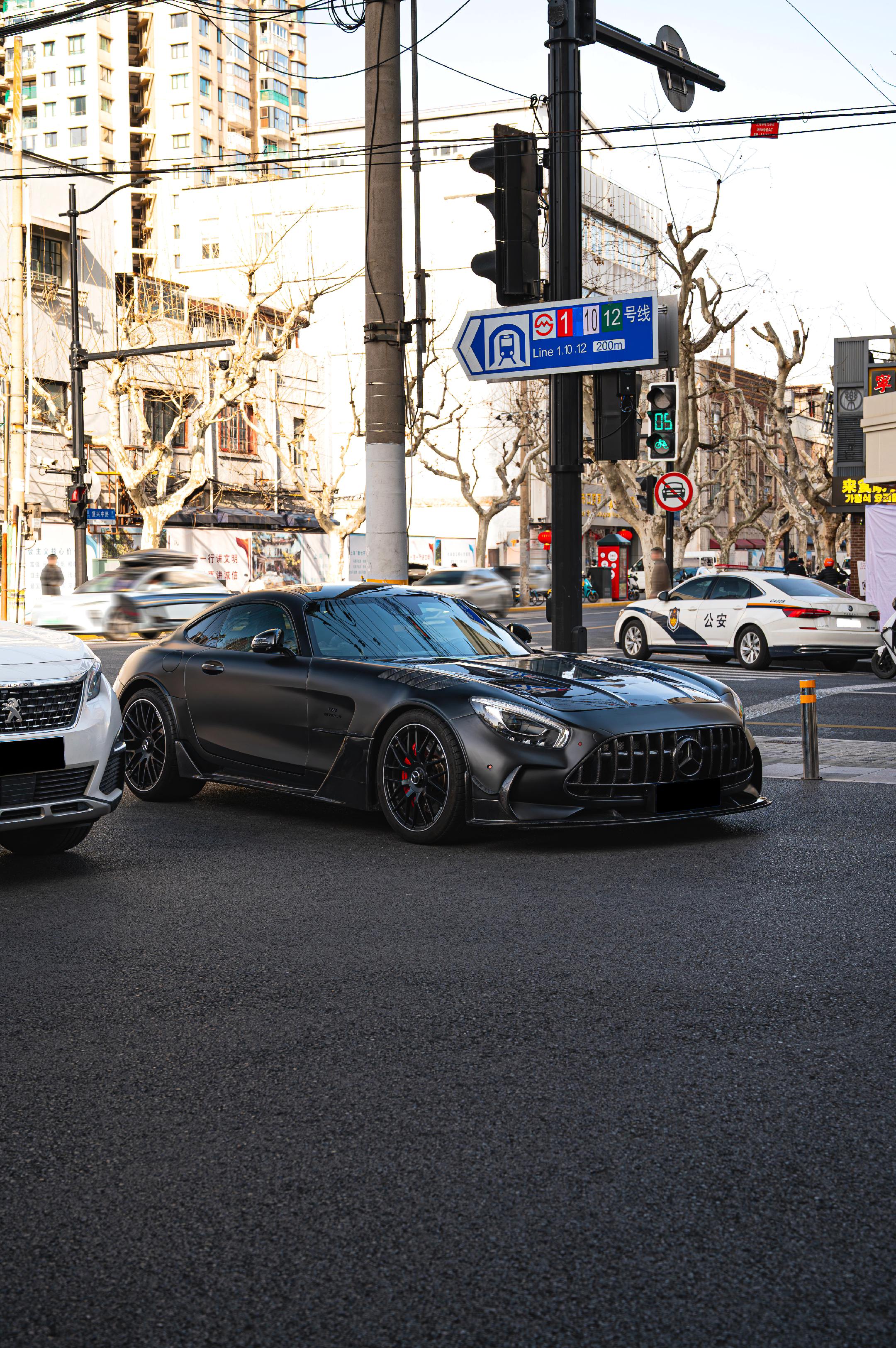 MercedesBenz AMG GTC.一台改了BS套件的GTC，黑...