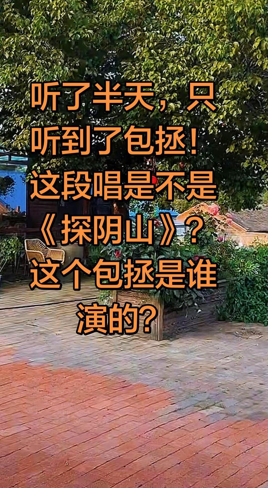 听了半天，只听到了包拯，不知道这部戏是不是《探阴山》？这里的包拯是谁演的？