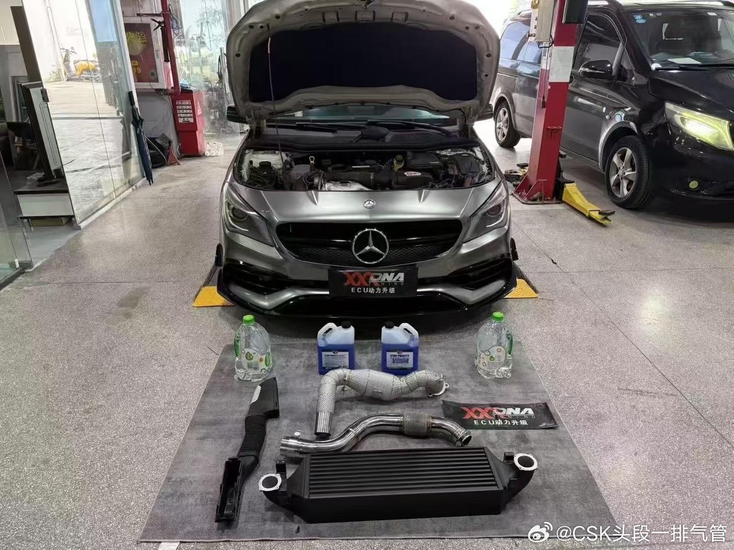 奔驰CLA260 2.0T 升级CSK隔热三元头段200目，性能精准适配 ​​​