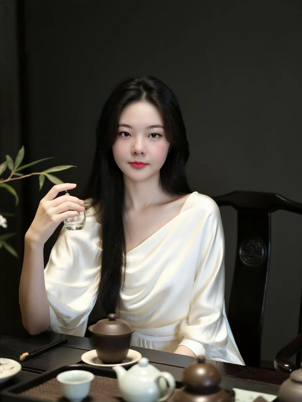 AI素衣品茗照